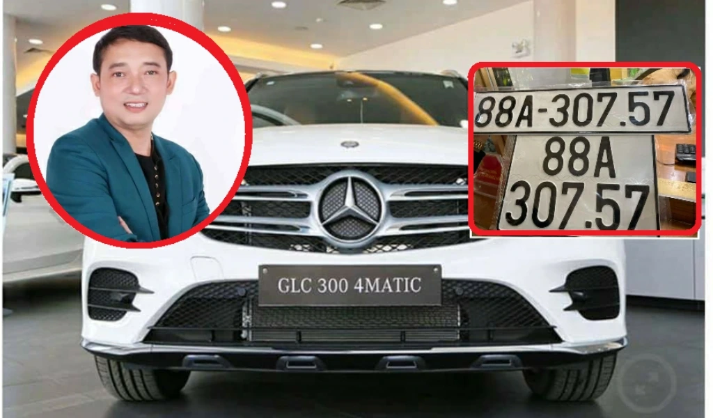 Danh hài Chiến Thắng khoe xế sang GLC 300 với biển “Rồng nhả tiền” 757 – biểu tượng của tài lộc và phú quý